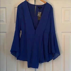 Royal blue romper